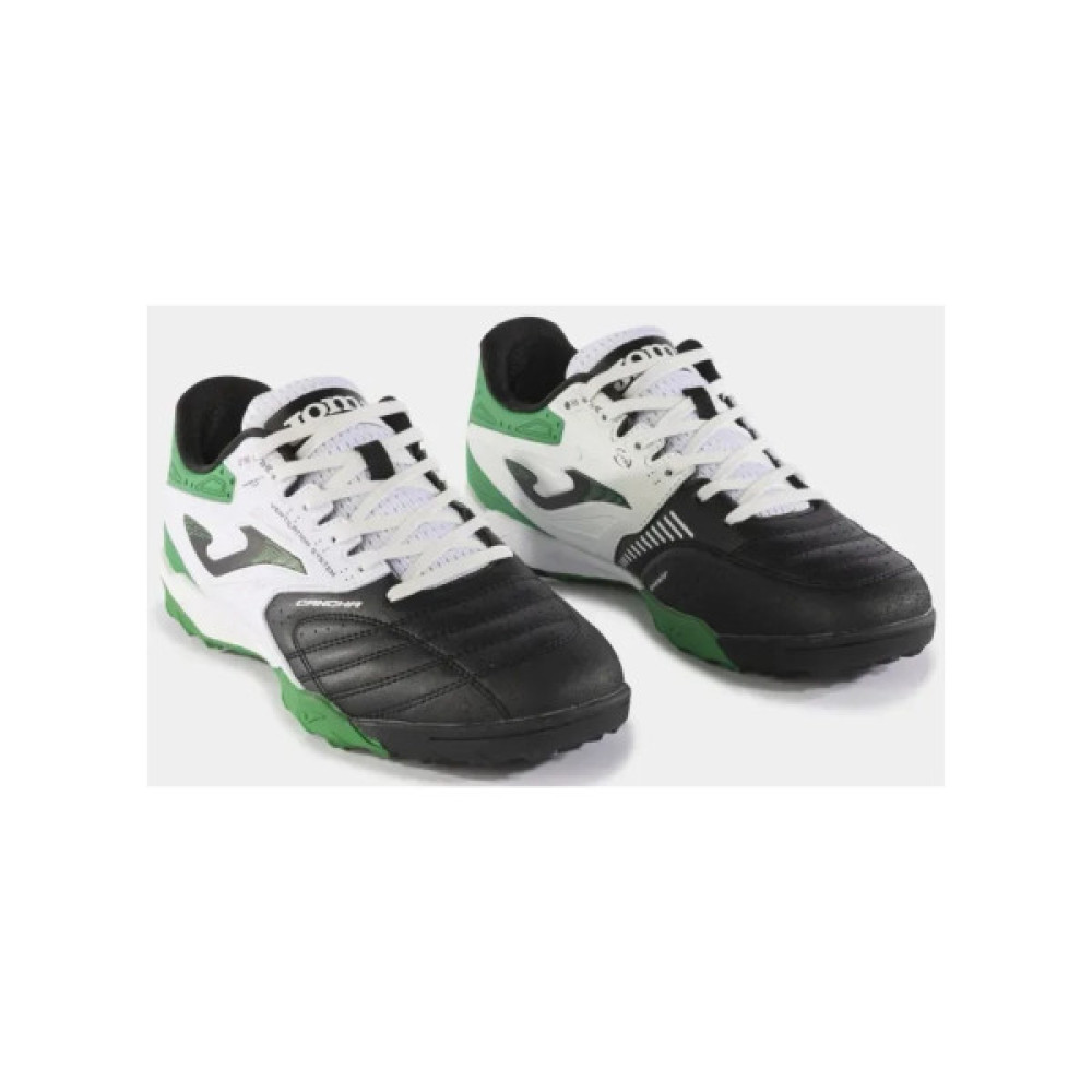 Сороконіжки Joma Cancha CANW2401TF чорний, білий, зелений 43 (8445954812453)