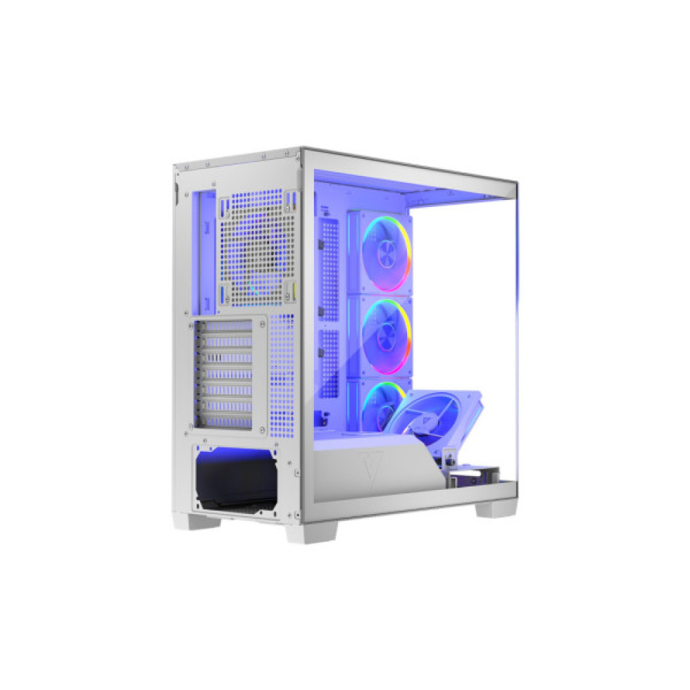 Корпус для ПК Modecom VOLCANO STELLAR ARGB MIDI 5x120mm fans WHITE (AT-STELLAR-5F-ARGB-20)
