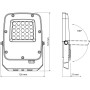 Прожектор Videx F5 20W 3000-5000-6500K 230V White (VL-F5-020CW)