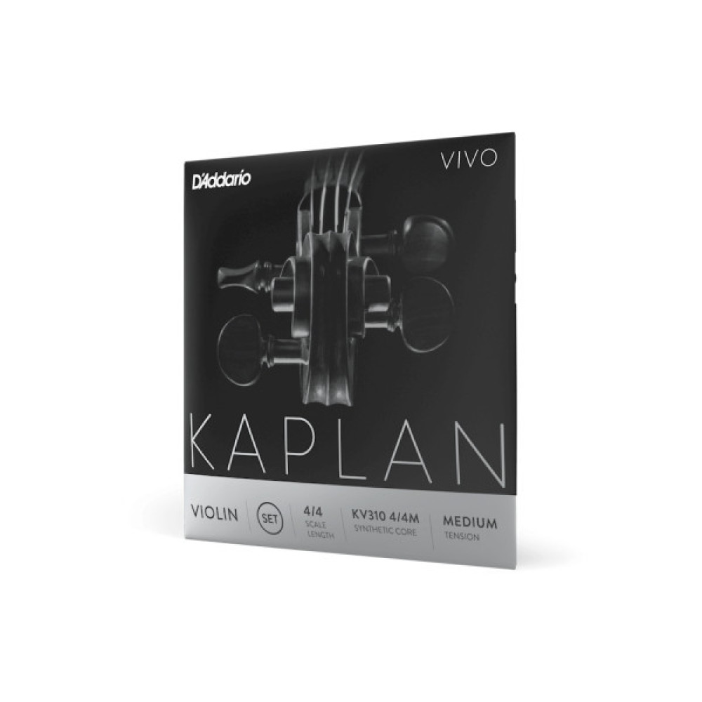 Струни для скрипки D'Addario Kaplan Vivo Violin String Set 4/4 Scale Medium Tension (KV310 4/4M)