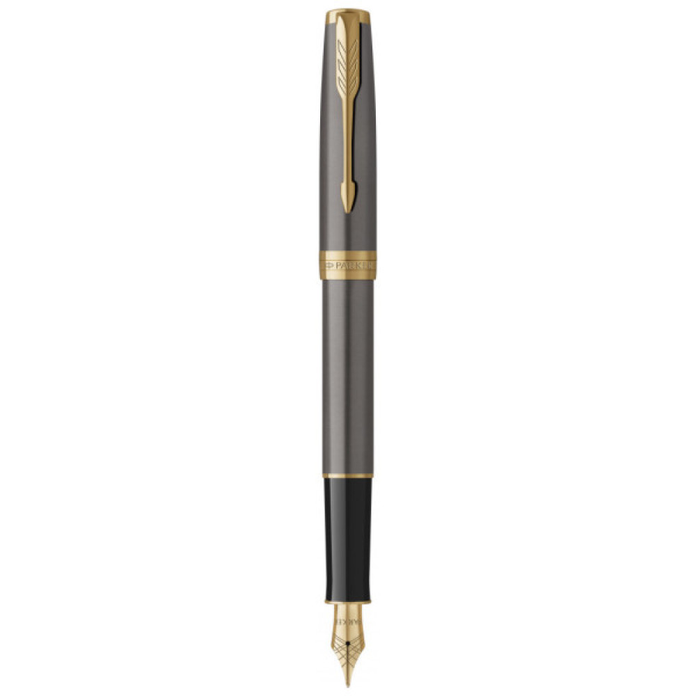 Ручка пір'яна Parker SONNET 17 Grey Lacquer GT  FP F (86 415)