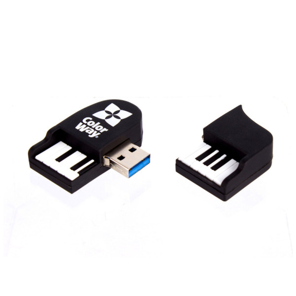 USB флеш накопичувач ColorWay Piano 32 GB 3.0 Black (CW-USBPO32)