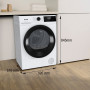 Сушильна машина Gorenje тепловий насос, 7кг, A+, 51см, дисплей, 15 програм, білий