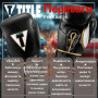 Боксерські рукавички Title Boxeo Mexican Leather Quatro Black/White 14 oz (BATGE4 14 oz BK/WH)