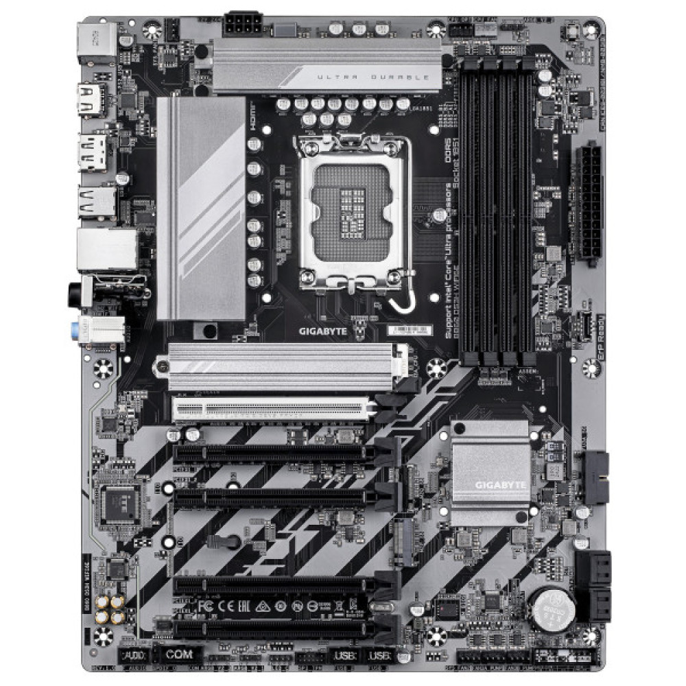 Материнська плата GIGABYTE B860 DS3H WIFI6E sAM5 B860 4xDDR5 M.2 Wi-Fi BT HDMI DP ATX