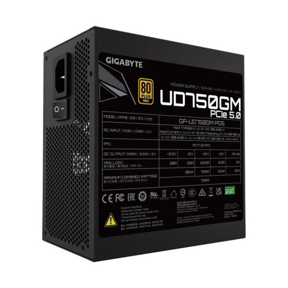Блок живлення GIGABYTE 750W (GP-UD750GM PG5)