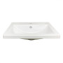 Раковина, умивальник Adamant CERS, штучний камінь, прямокут., з отвором для змішувача, з отвором для переливу, 495x390x158мм, накладний, білий
