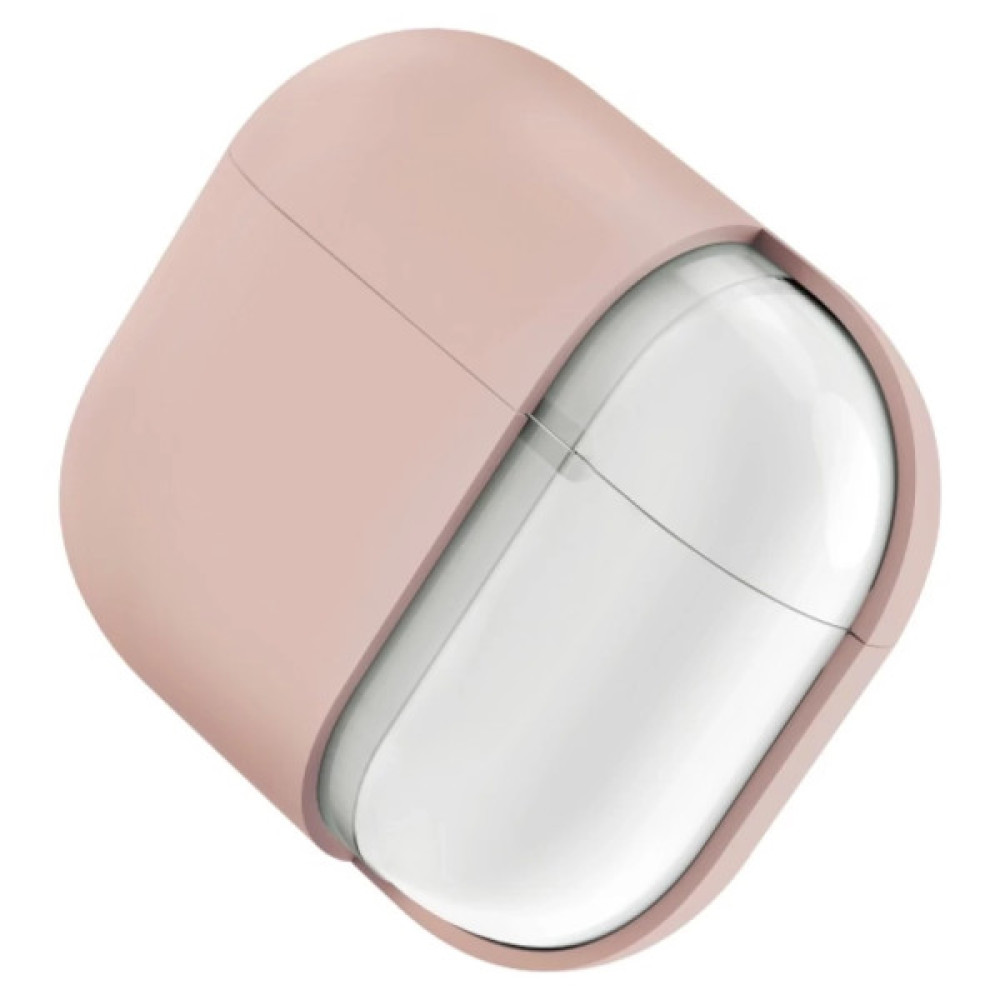 Чохол для навушників Uniq Lino AirPods 4 Silicone Pink Blush (8886463691380)