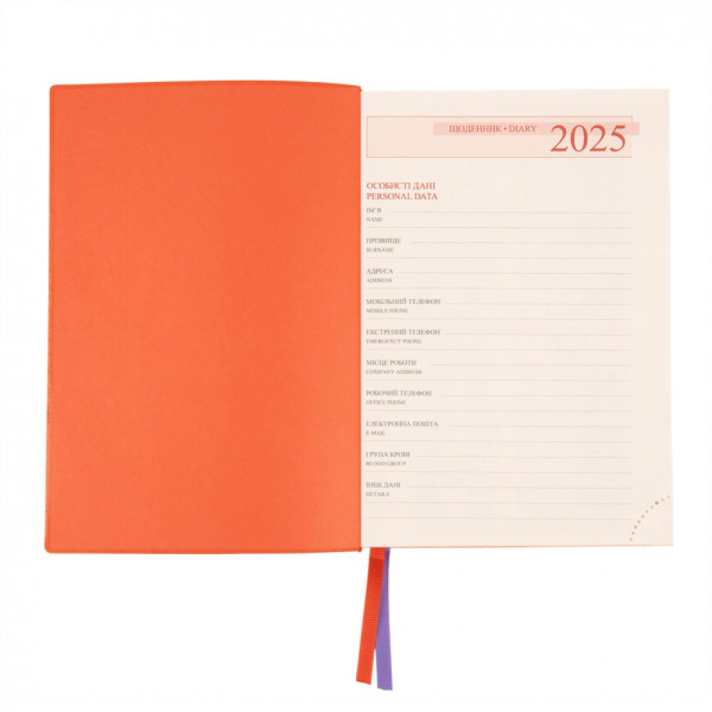 Тижневик Leo planner датований 2025 Rettangolo А5 368 сторінок (252588)