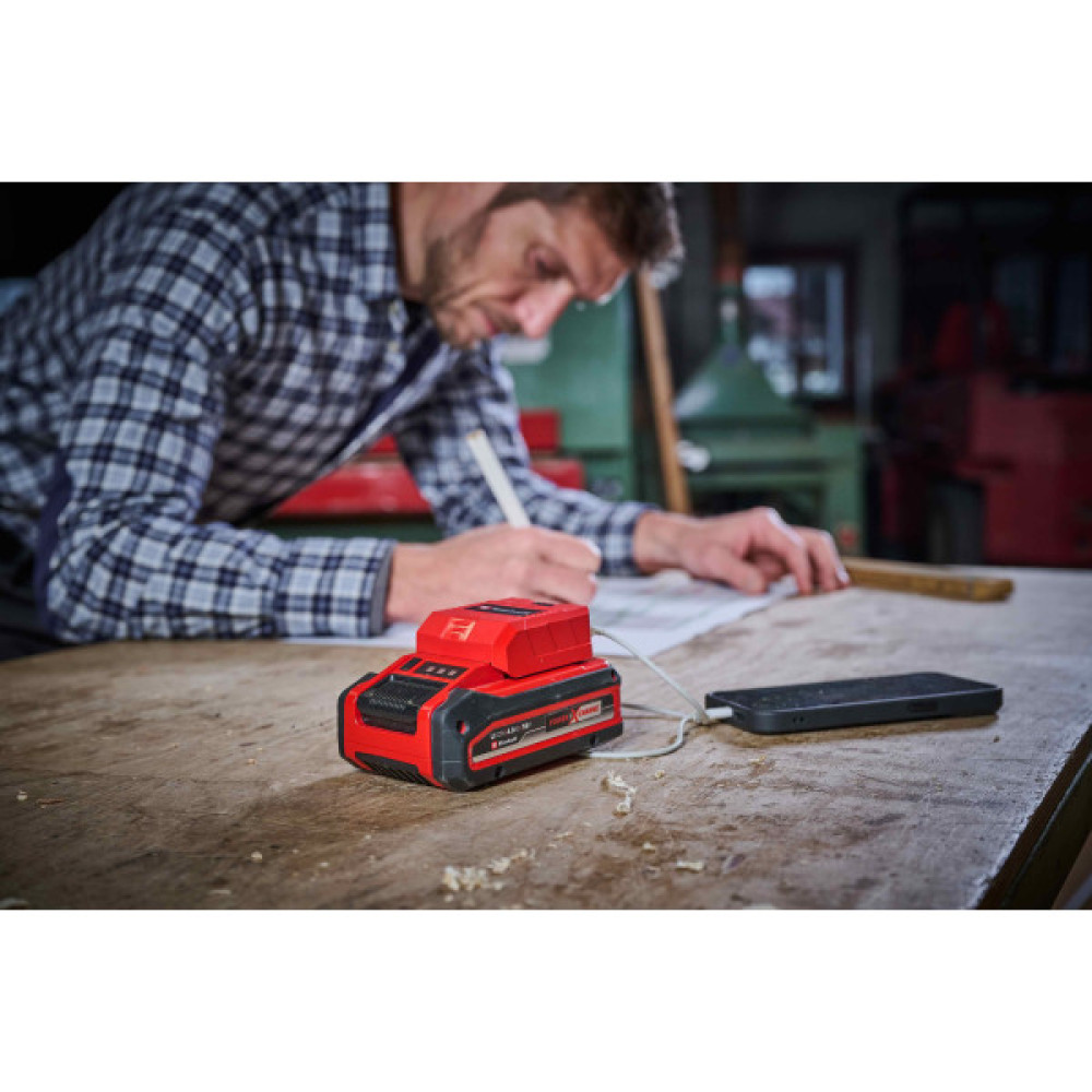 Зарядний пристрій USB акумуляторний Einhell TC-CP 18 Li USB A/C - Solo, PXC, 18В, Type-A/Type-C, 2 A, 0.06 кг (без АКБ і ЗП)