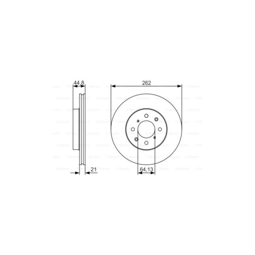 Гальмівний диск Bosch 0 986 479 R80