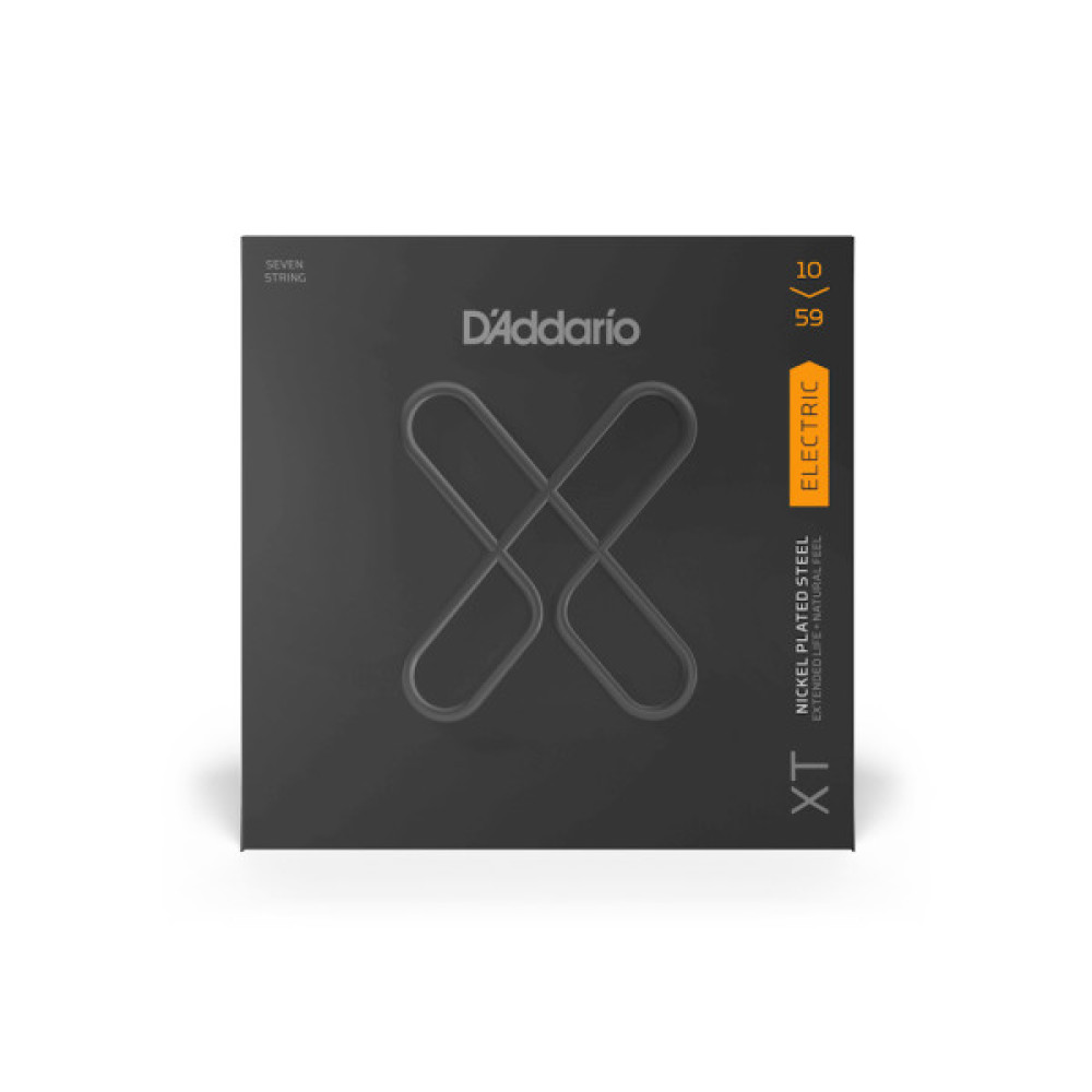 Струни для гітари D'Addario XT ELectric Nickel Plated Steel 7-String Regular Light (10-59) (XTE1059)