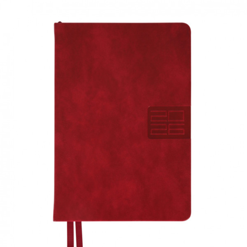Тижневик Leo planner А5 датований 2026 "Persona", твердий, бордовий, 368 сторінок (252663)