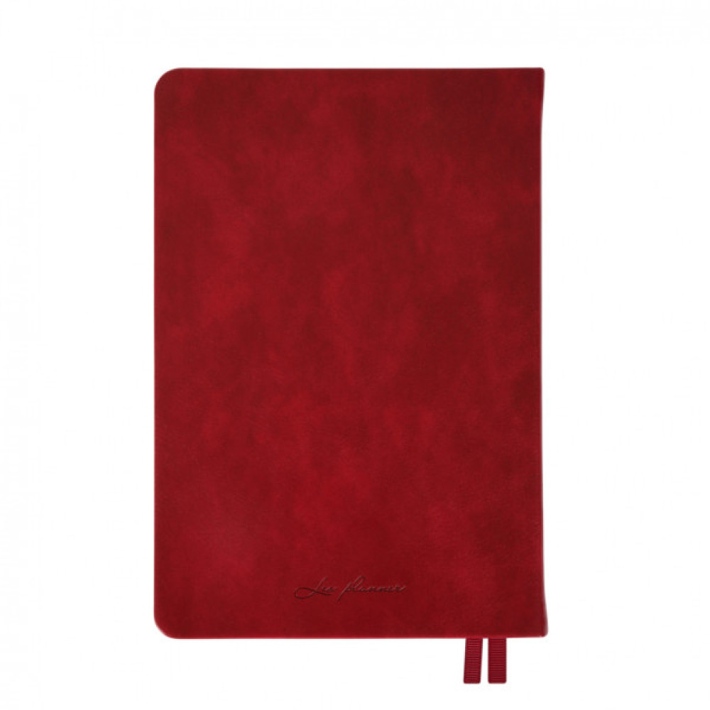 Тижневик Leo planner А5 датований 2026 "Persona", твердий, бордовий, 368 сторінок (252663)