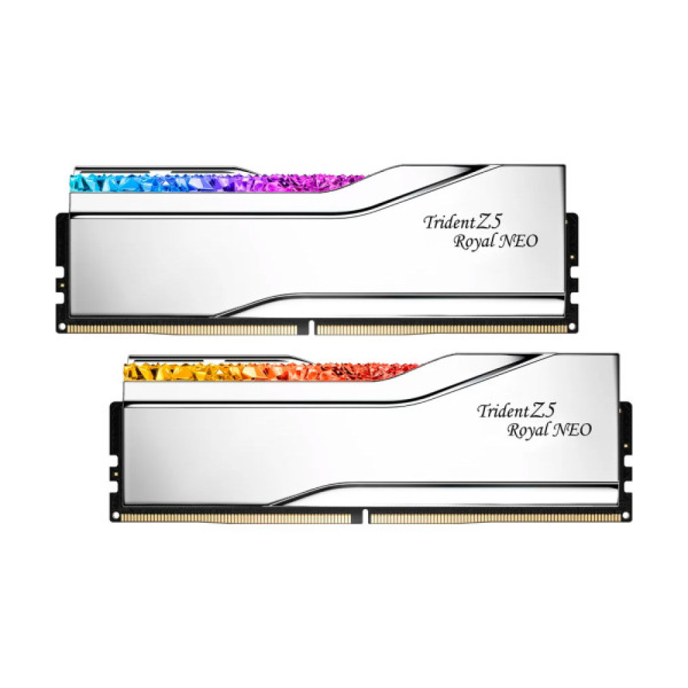 Модуль пам'яті для комп'ютера DDR5 32GB (2x16GB) 6000 MHz Trident Z5 Royal Silver G.Skill (F5-6000J2836G16GX2-TR5S)