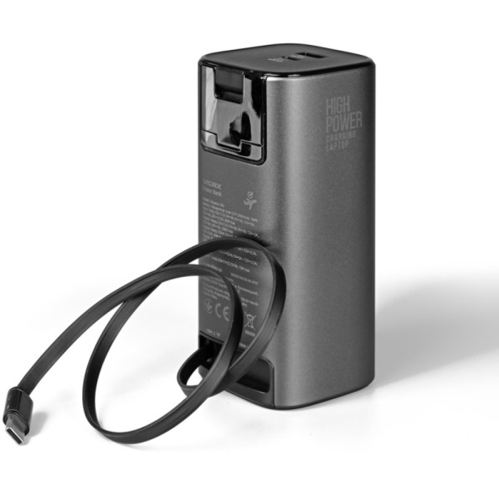 Батарея універсальна Videx 20000mAh 130W PD/100W TFT LCD Display (VPB-350-G)