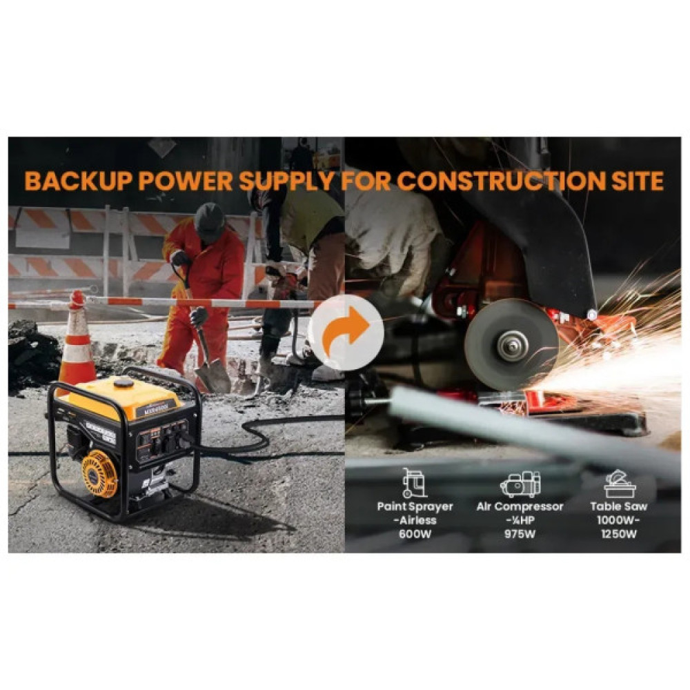 Генератор maXpeedingRODS MXR4500i (3,5 kW), 220V, 50Hz, 7.5л, ручний запуск (mxr4500i)