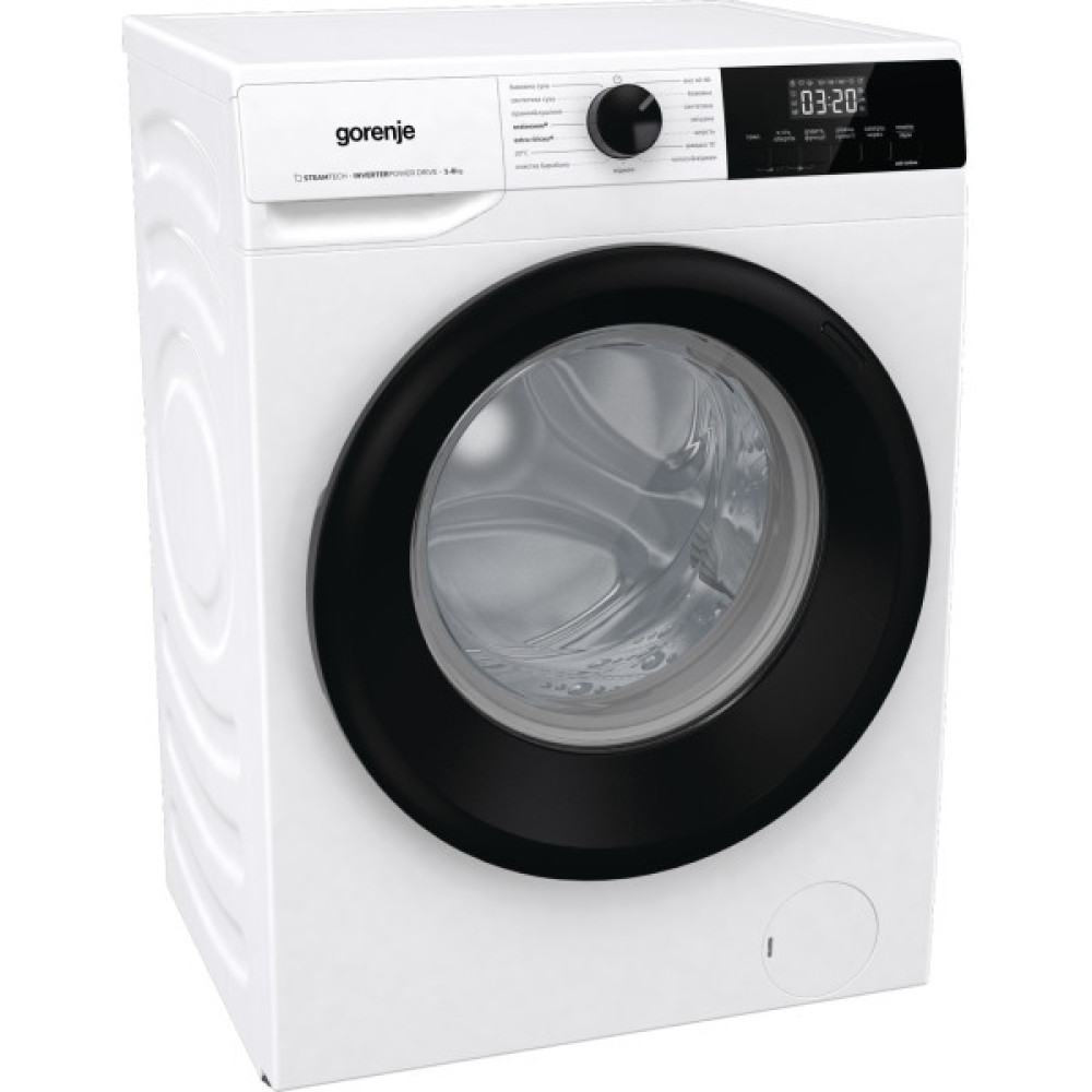 Прально-сушильна машина Gorenje фронтальна, 8(5)кг, 1400, A+, 55см, дисплей, пара, інвертор, білий