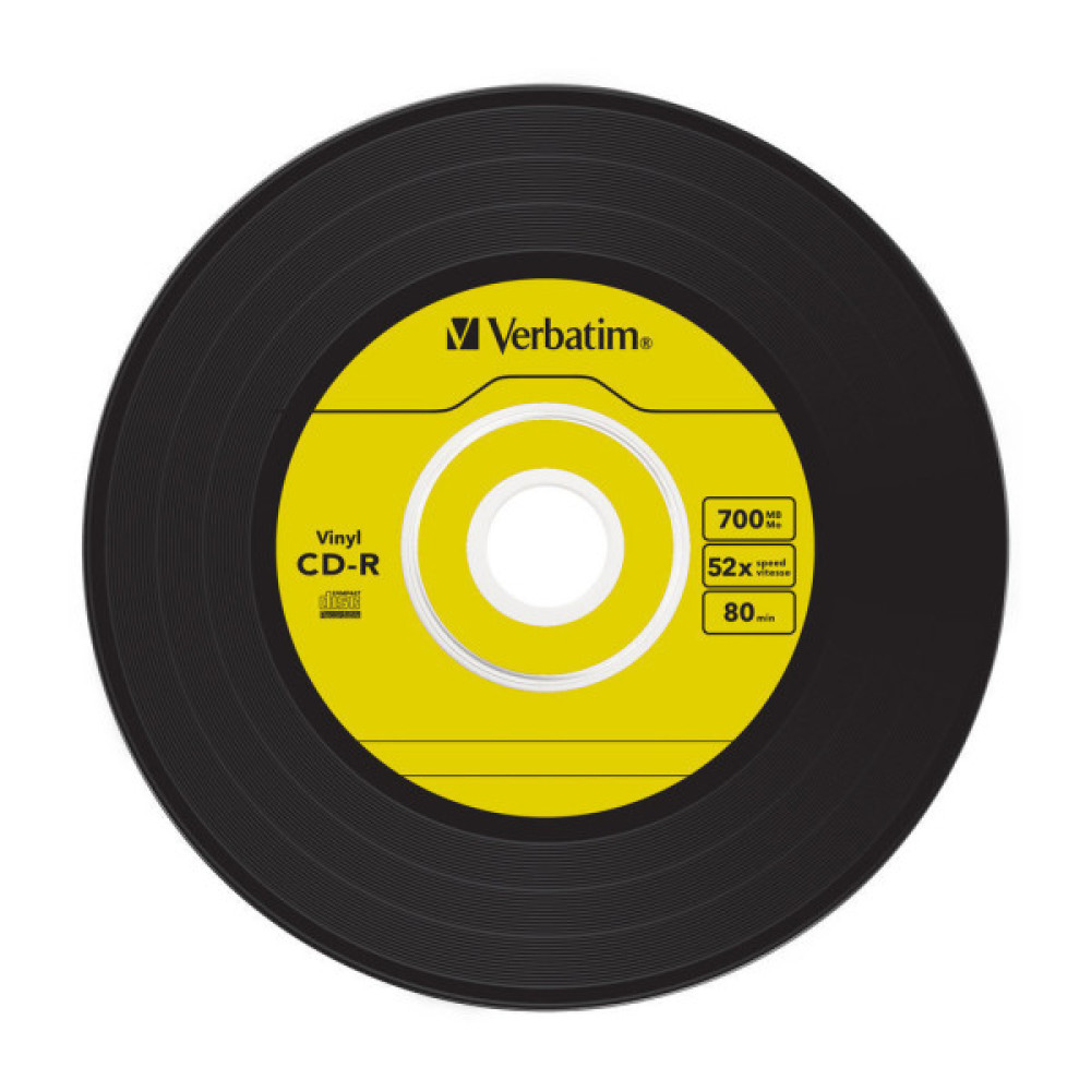 Диск CD Verbatim CD-R 700Mb 52x Slim case Vinyl AZO (43426)
