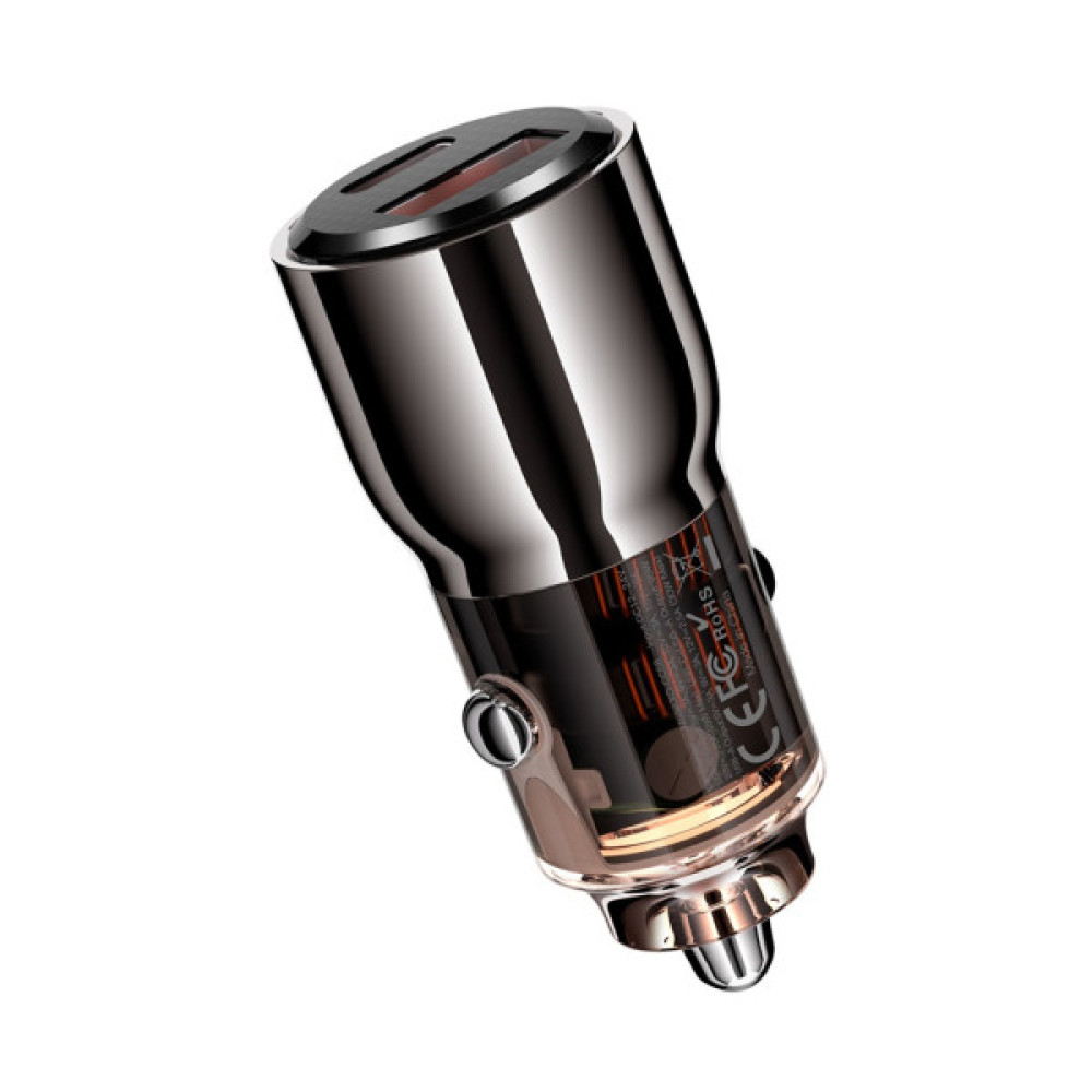 Зарядний пристрій XO CC58 USB-C PD65W + USB-A 30W Gray (CC58_Tarnish)