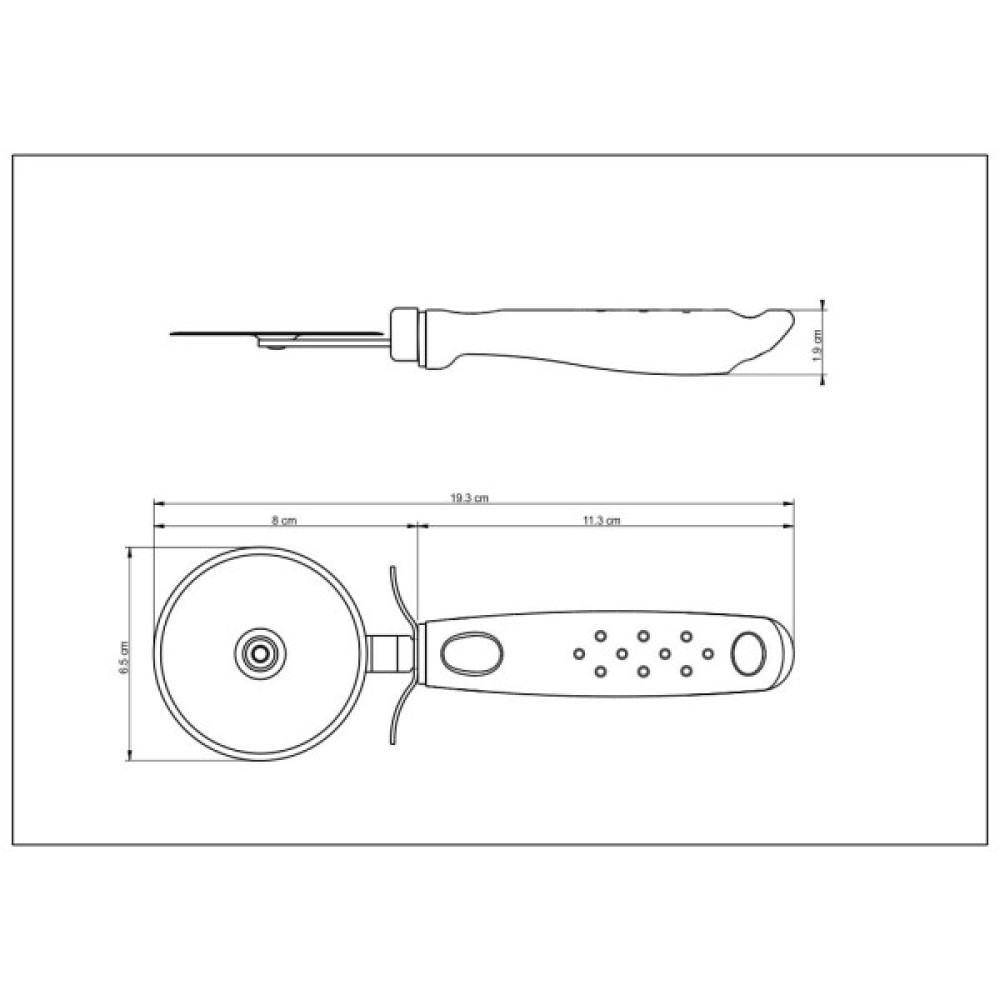 Ніж для піци Tramontina Utilita White (25625/180)