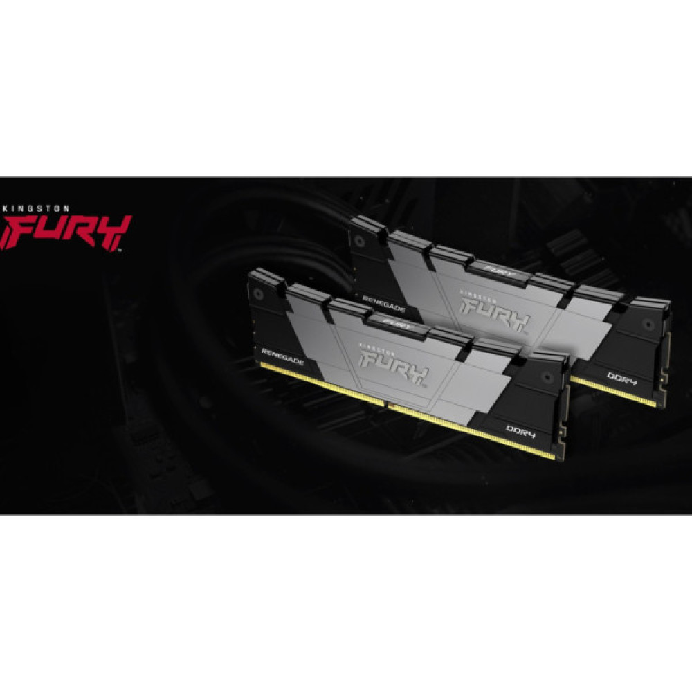 Модуль пам'яті для комп'ютера DDR4 32GB (2x16GB) 4266 MHz Renegade Kingston Fury (ex.HyperX) (KF442C19RB12K2/32)