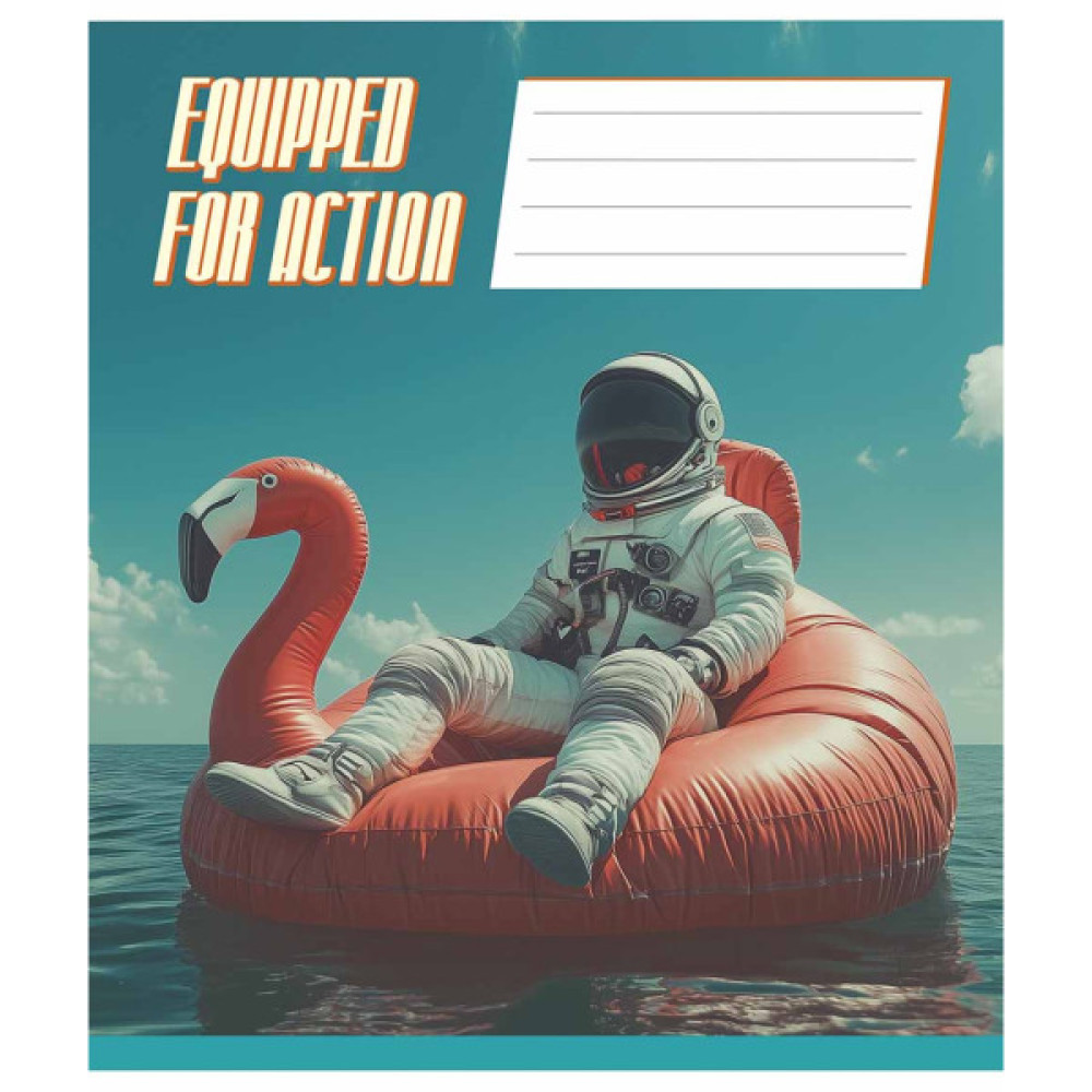 Зошит Школярик Equipped for action 36 аркушів лінія (036-3519L)