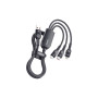 Дата кабель USB 2.0 AM to Lightning + Micro 5P + Type-C 1.2m 66W black Essager (EXCMTL-XJ01)