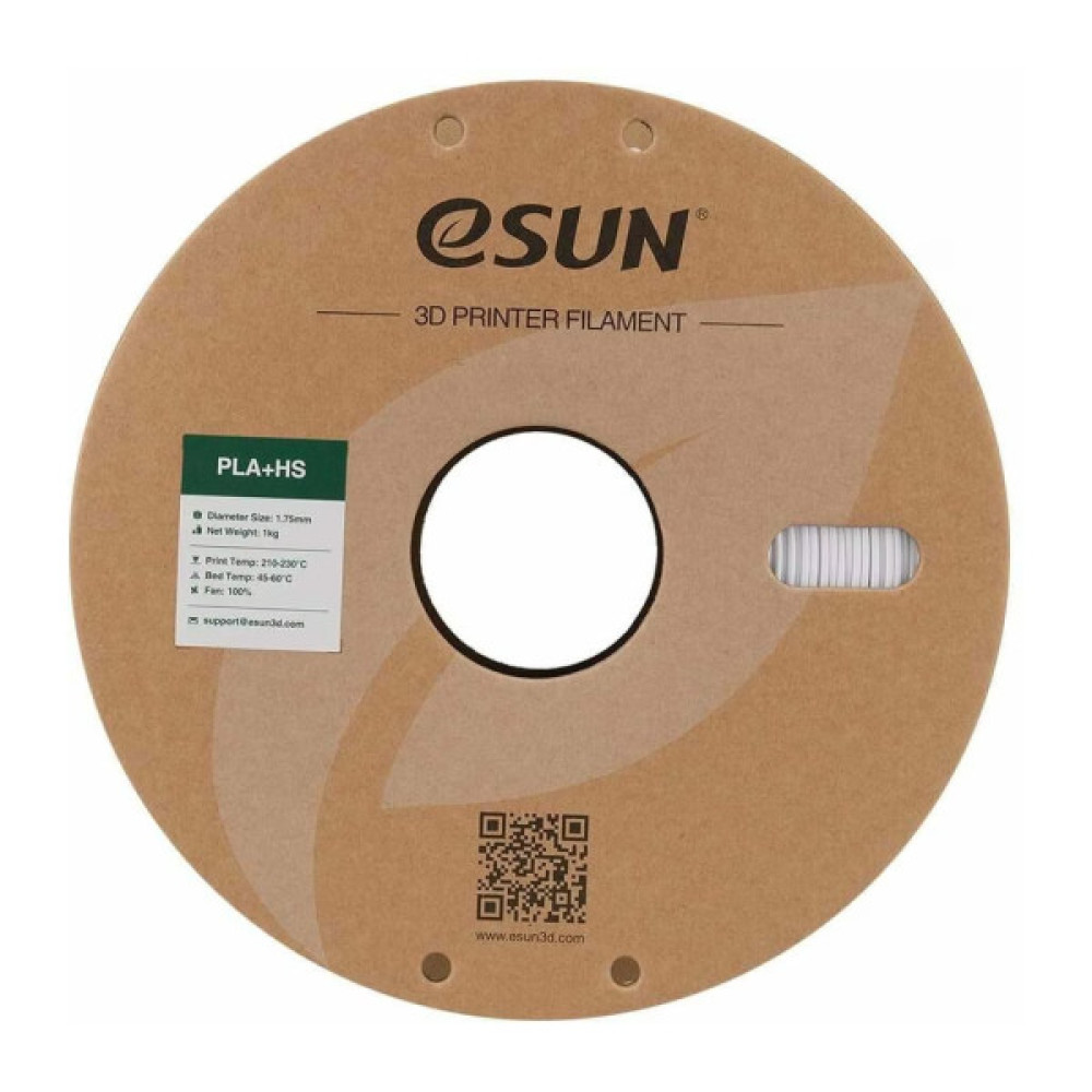 Пластик для 3D-принтера eSUN ePLA+HS, 1,75мм, 1кг, cold white (EPLA+HS-P175CW1)