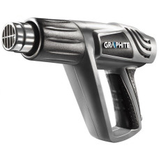 Фен будівельний GRAPHITE  2000Вт 80/600°С 350/550л·хв 0.9кг