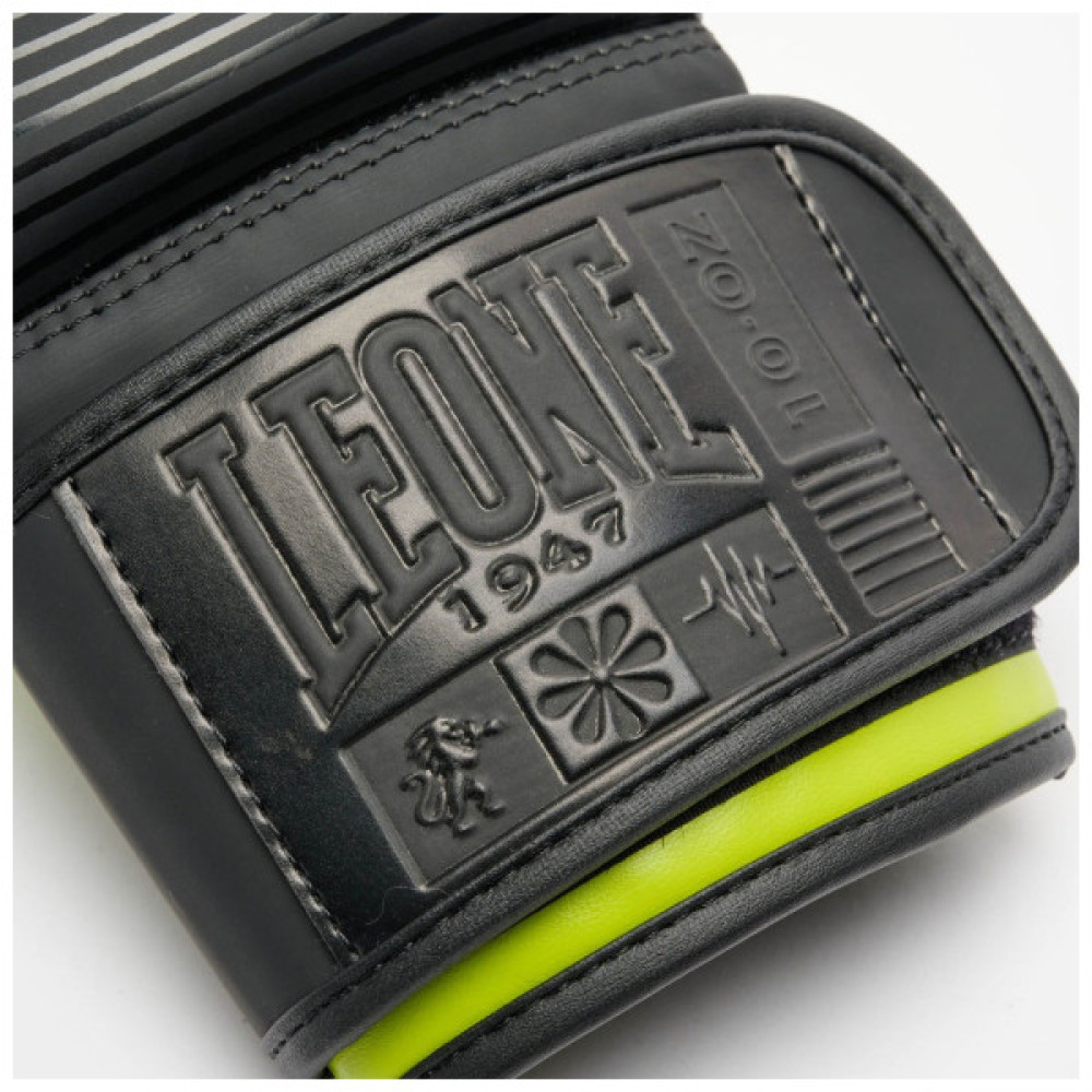 Боксерські рукавички Leone GN313 Waves Black 16 унцій (GN313_Black_16oz)