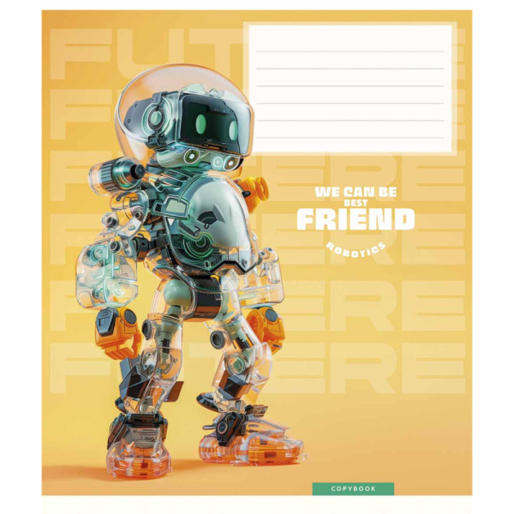 Зошит Школярик We can be best friend 12 аркушів коса лінія (012-3461C)