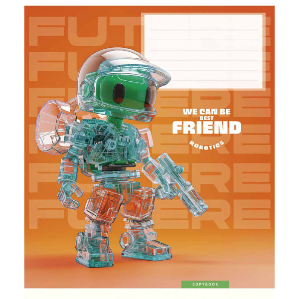 Зошит Школярик We can be best friend 12 аркушів коса лінія (012-3461C)
