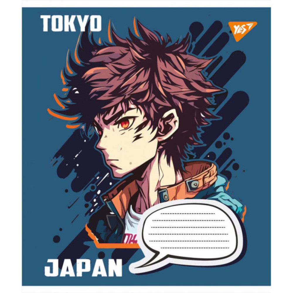 Зошит Yes Japan Tokyo 12 аркушів коса лінія (766306)