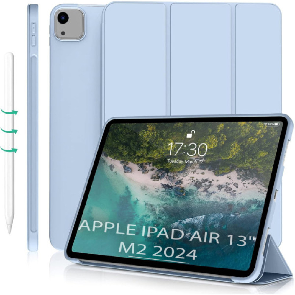 Чохол до планшета BeCover Tri Fold Soft TPU Silicone Apple iPad Air 13" M2/M3 (2024/2025) Light Blue (711741) Чохол до планшета BeCover Tri Fold Soft TPU Silicone Apple iPad Air 13" M2/M3 (2024/2025) Light Blue (711741)