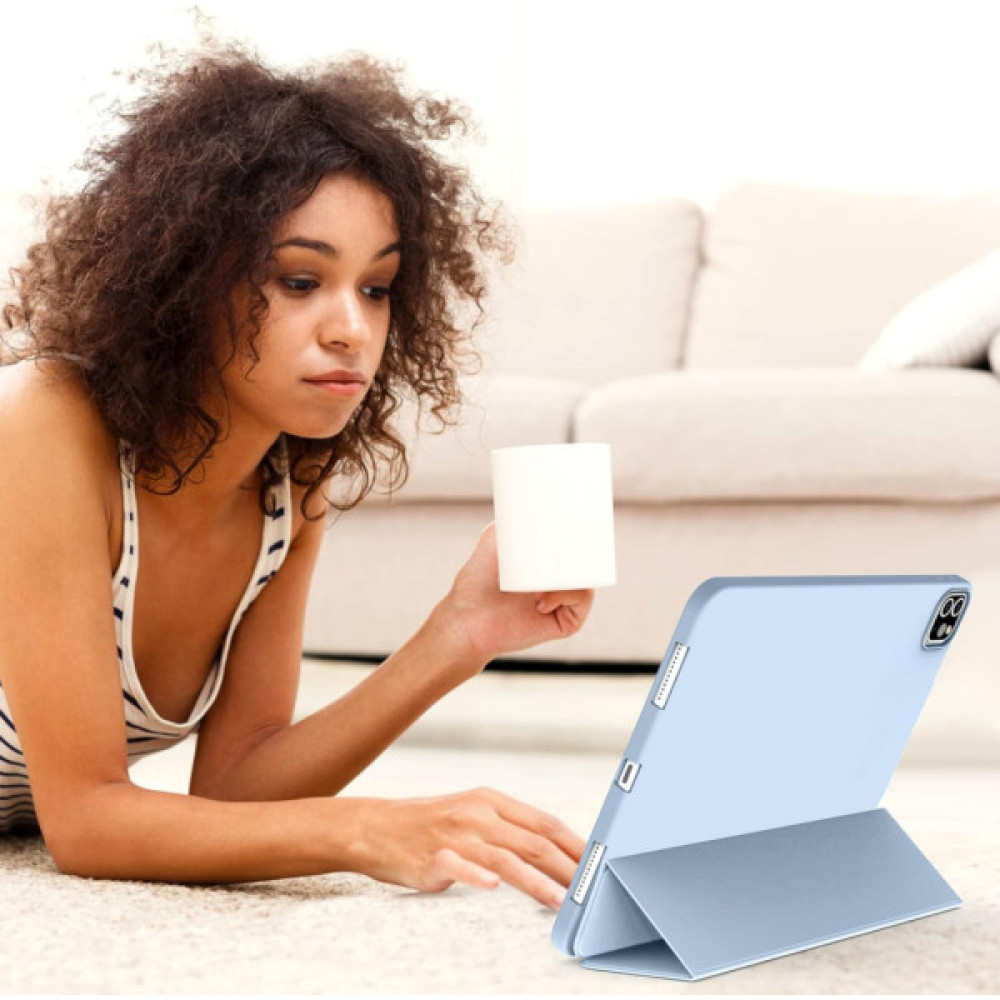 Чохол до планшета BeCover Tri Fold Soft TPU Silicone Apple iPad Air 13" M2/M3 (2024/2025) Light Blue (711741)