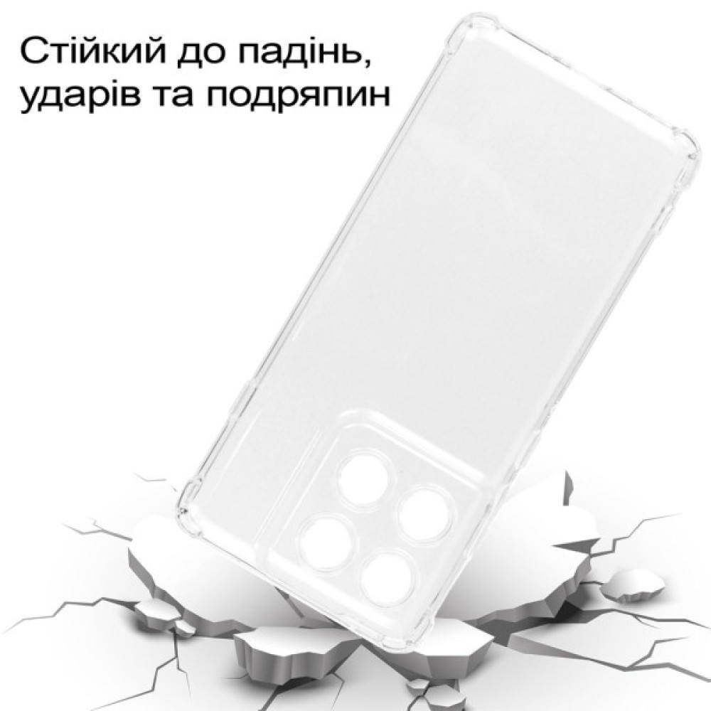 Чохол до мобільного телефона BeCover Anti-Shock Motorola Edge 60 Pro Clear (713806) Чохол до мобільного телефона BeCover Anti-Shock Motorola Edge 60 Pro Clear (713806)