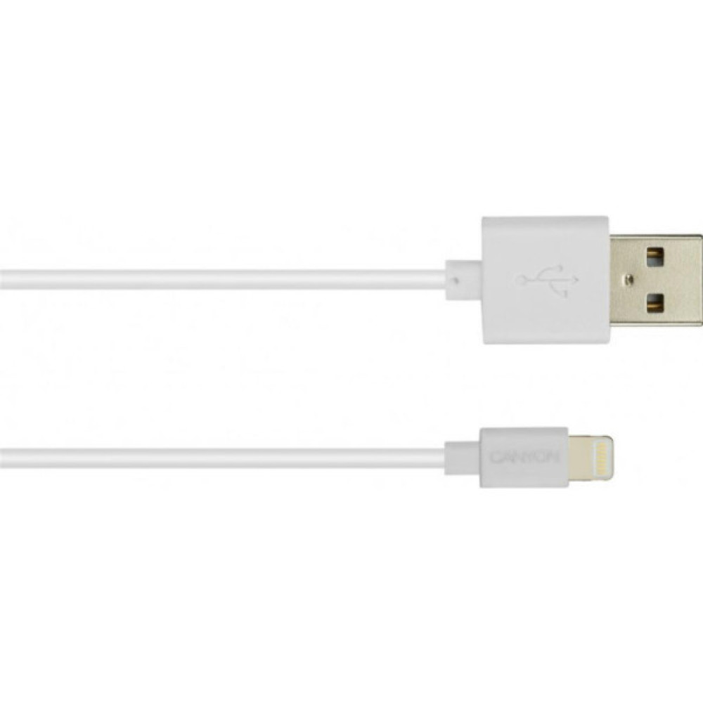 Дата кабель USB 2.0 AM to Lightning 1.0m MFI Canyon (CNS-MFICAB01W) Дата кабель USB 2.0 AM to Lightning 1.0m MFI Canyon (CNS-MFICAB01W)