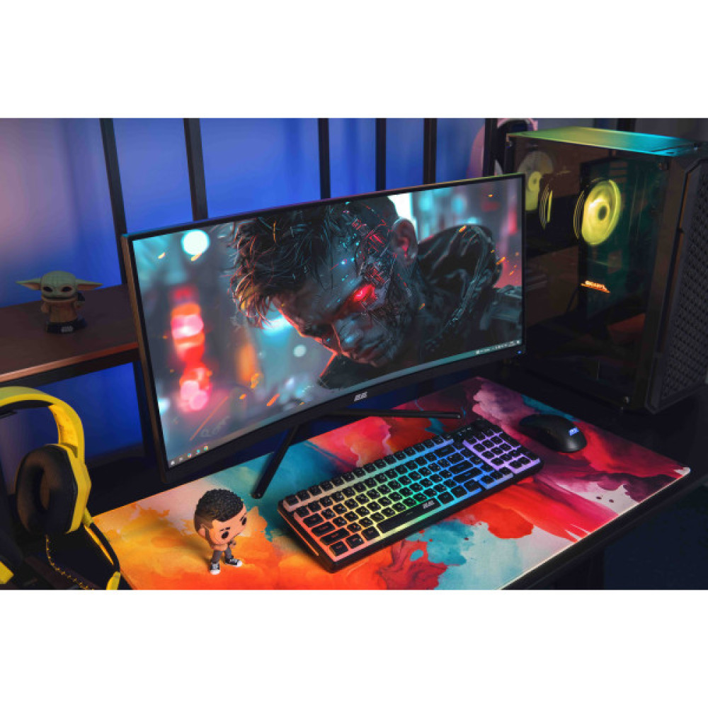 Монітор 2E GAMING 30" G3024B 2xHDMI, DP, Audio, VA, 2560x1080, 21:9, 200Hz, 1ms, CURVED, FreeSync