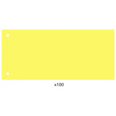Роздільник сторінок Economix 240х105 мм , пластик, жовтий, 100 шт (E30811-05)