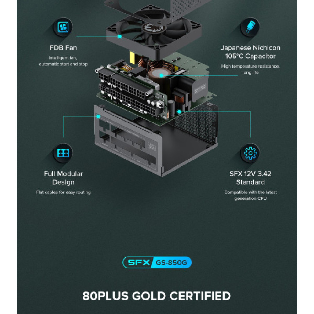 GAMEMAX GS-850G Black