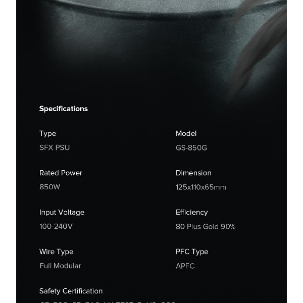 GAMEMAX GS-850G Black