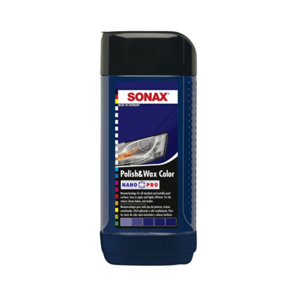 Автополіроль Sonax Polish Wax Color NanoPro 250мл (296241)