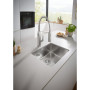 Мийка кухонна Grohe K700U, нерж.сталь, прямокут., без крила, 550x450x200мм, чаша - 1, уніврсальна, нержавіюча сталь Мийка кухонна Grohe K700U, нерж.сталь, прямокут., без крила, 550x450x200мм, чаша - 1, уніврсальна, нержавіюча сталь