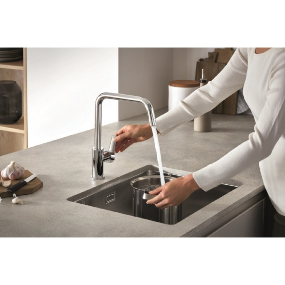 Мийка кухонна Grohe K700U, нерж.сталь, прямокут., без крила, 550x450x200мм, чаша - 1, уніврсальна, нержавіюча сталь