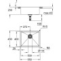 Мийка кухонна Grohe K700U, нерж.сталь, прямокут., без крила, 550x450x200мм, чаша - 1, уніврсальна, нержавіюча сталь Мийка кухонна Grohe K700U, нерж.сталь, прямокут., без крила, 550x450x200мм, чаша - 1, уніврсальна, нержавіюча сталь