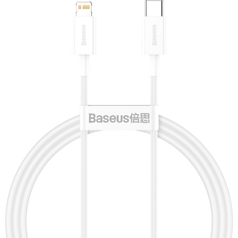 Дата кабель USB-C to Lightning 1.0m 20W Superior Series White Baseus (CATLYS-A02)