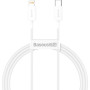 Дата кабель USB-C to Lightning 1.0m 20W Superior Series White Baseus (CATLYS-A02) Дата кабель USB-C to Lightning 1.0m 20W Superior Series White Baseus (CATLYS-A02)
