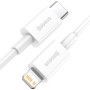 Дата кабель USB-C to Lightning 1.0m 20W Superior Series White Baseus (CATLYS-A02) Дата кабель USB-C to Lightning 1.0m 20W Superior Series White Baseus (CATLYS-A02)