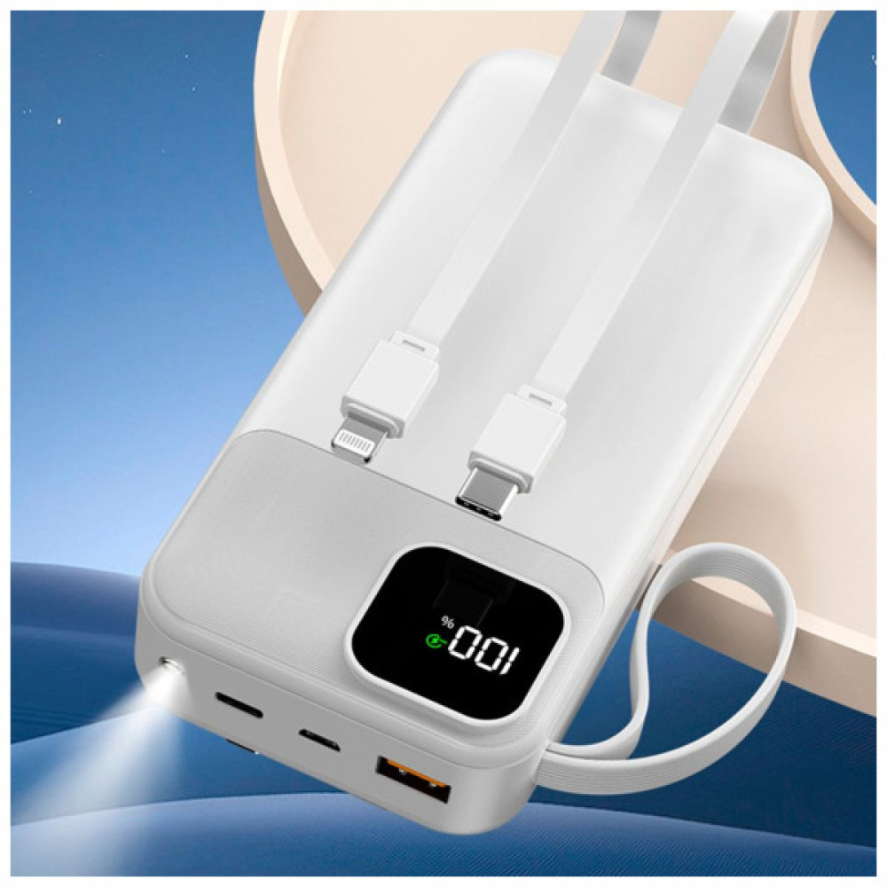 Батарея універсальна TheGeneral 20000mah Voltix, 22.5W Fast Charge PD White (40012819-08)